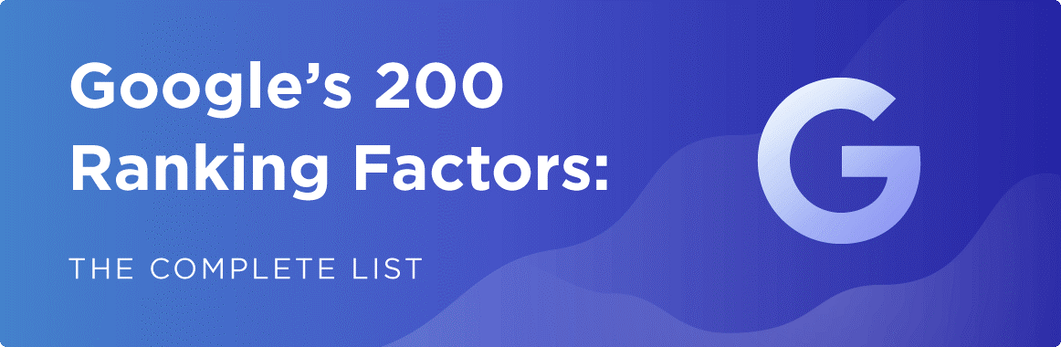 لیست کامل 200 فاکتور رتبه بندی در گوگل - پارت اول