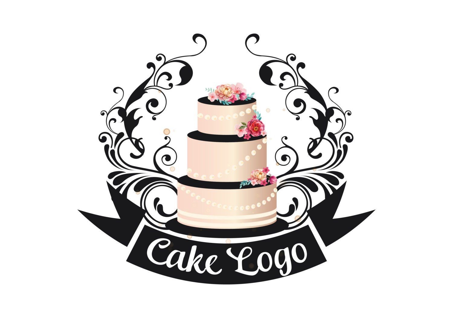 طراحی لوگوی کیک خانگی