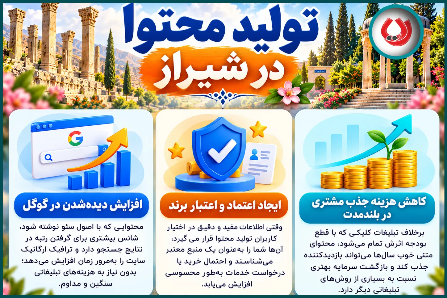 تولید محتوا در شیراز برای کسبوکار شما