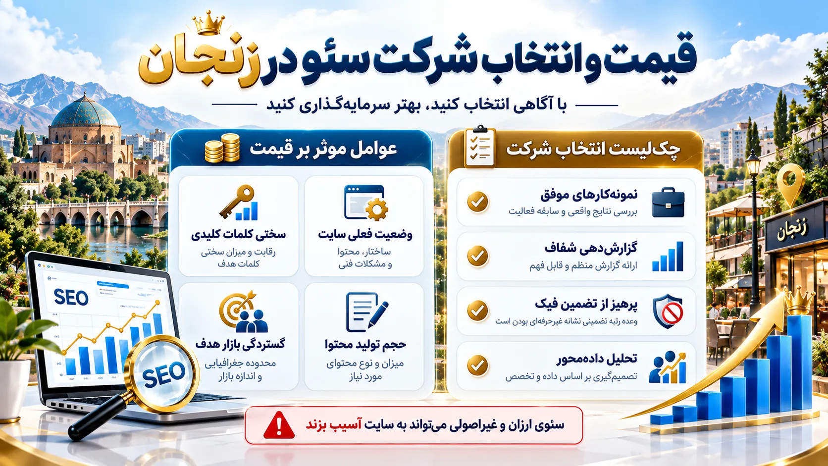 اصول فنی سئو و عوامل تعیین&zwnj;کننده قیمت پروژه&zwnj;ها