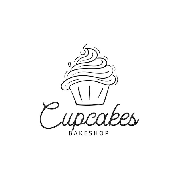   طراحی لوگو کیک خانگی با رنگ بندی مینیمال و طراحی مناسب