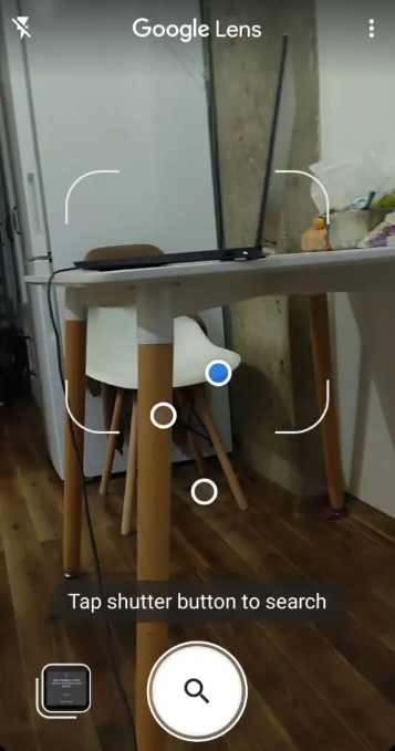 تبدیل دوربین به صفحه لنز گوگل