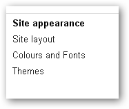 site appearance