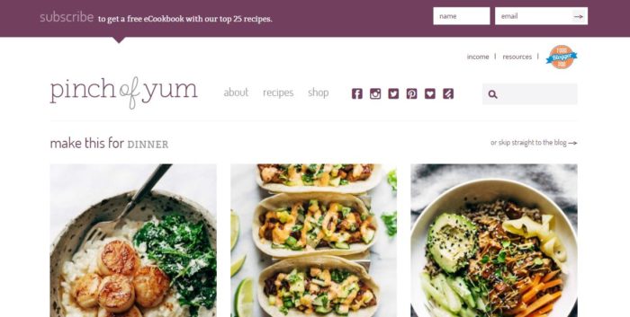بلاگنویسی در مورد غذا