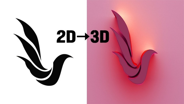 تفاوت لوگوهای دو بعدی و سه بعدی