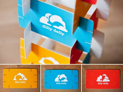 این شرکت اسباب بازی طوری کارت ویزیت هایش را طراحی کرده که بچه می‌توانند با آن بازی کنند