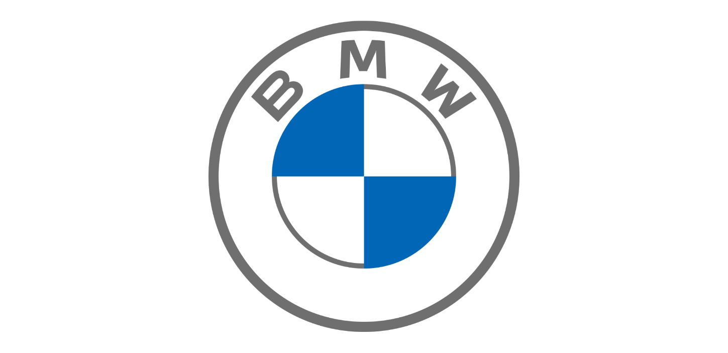 تصویر آخرین لوگو از شرکت BMW که اوج سادگی را نشان می دهد