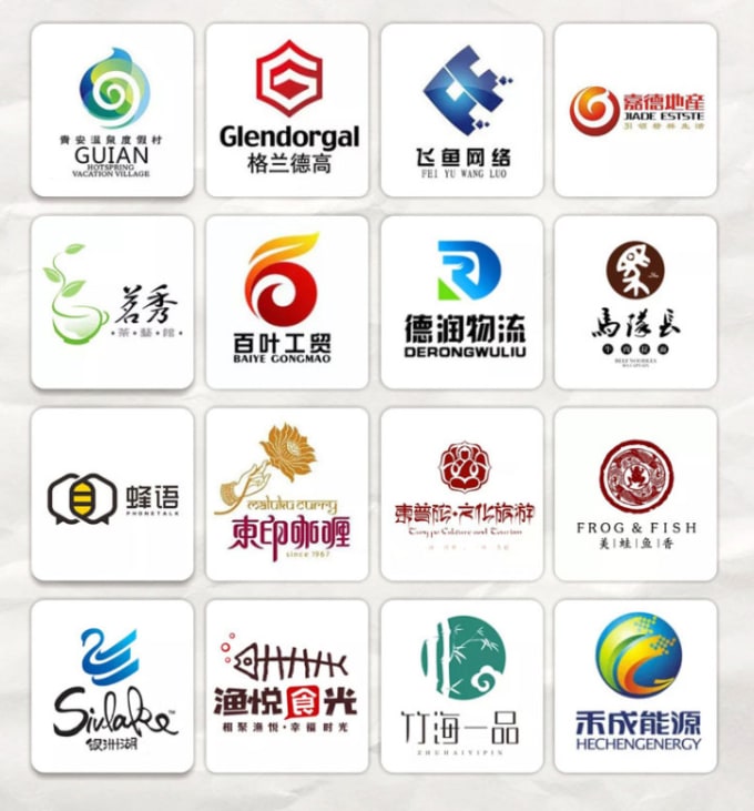 استفاده از نویسه های چینی در لوگو تایپ