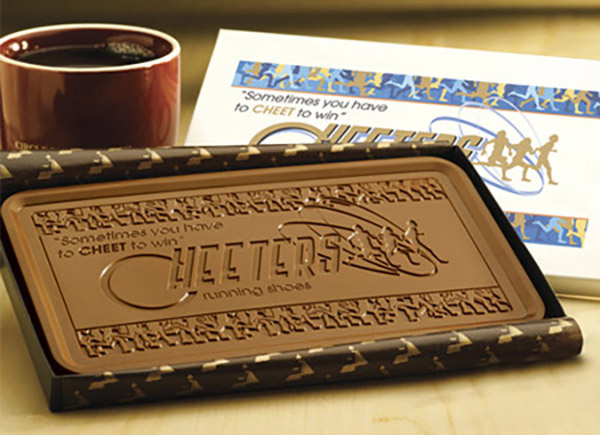 کارت ویزیت شکلاتی (قابل خوردن)