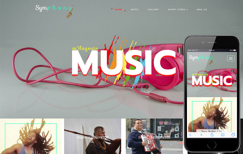 طراحی سایت موزیک دریچه به دنیای موسیقی