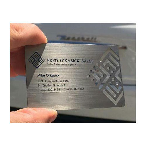 یک کارت ویزیت فلزی بسیار زیبا که می‌تواند مناسب جوشکاری شما باشد