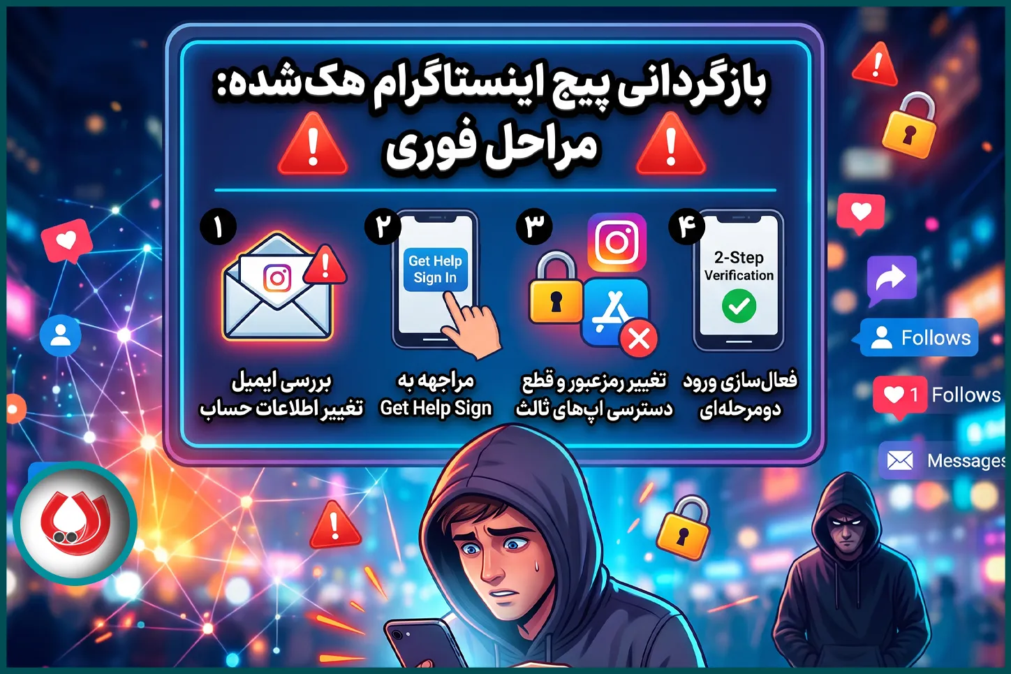 بازگردانی پیج اینستاگرام هک&zwnj;شده