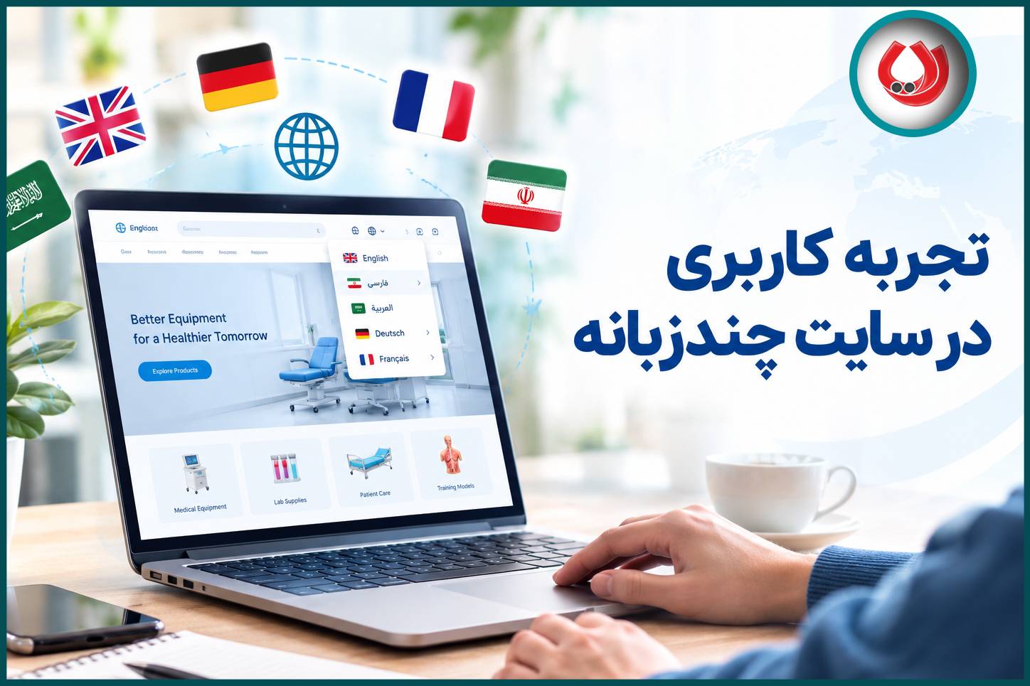 تجربه کاربری در سایت چندزبانه